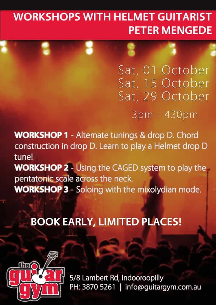 Workshops_Peter_Mengede_Helmet_Rock_Guitar_Lessons